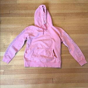 American Eagle Outfitters pink pullover hoodie